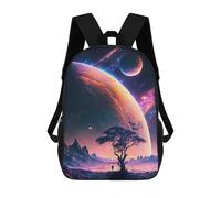 sinyumoney Cosmic Wanderlust Mochila Escolar De Moda Para Estudiantes, Adecuada Para Niños Y Niñas, Mochila Informal Para Viajes Al Aire Libre, Esencial Para El Día A Día 17inch