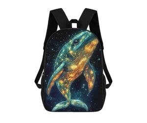 sinyumoney Cosmic Whale Animal Mochila Escolar Informal Para El Día A Día, Para La Escuela, El Trabajo Y Los Viajes Para Niñas Y Adolescentes 17inch