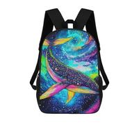 sinyumoney Cosmic Whale Colorful Nebula Mochila Escolar De Moda, Mochila Para Material Escolar, Mochila Impermeable Informal Para Hombres/mujeres 17inch