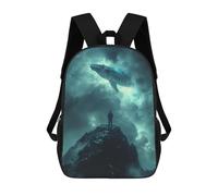 sinyumoney Cosmic Whale Fantasy Mochila Escolar Resistente Al Agua, Mochila De Viaje, Bolsa Para Computadora Para La Escuela/trabajo/viajes 17inch