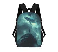 sinyumoney Cosmic Whale Fantasy Mochila Infantil De Moda Divertida Mochila Escolar Para Niños Y Adolescentes Con Impresión 3D Para Niños 17inch
