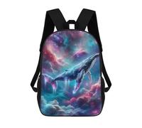 sinyumoney Cosmic Whale in Nebula Clouds Mochilas Para Niños Mochila Escolar Mochila Escolar Impresa En 3D Para Niños Estudiantes De Primaria Y Secundaria 17inch