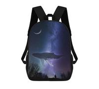 sinyumoney Cosmic Whale Mochila Escolar Mochilas Escolares Para Niñas Y Niños Mochila Con Bolsillo Mochila Escolar De Moda Mochila Infantil 17inch
