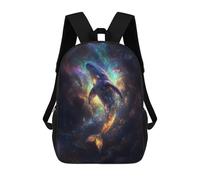 sinyumoney Cosmic Whale Mochila Escolar Para Niñas Y Niños, Mochilas De Gran Capacidad, Mochilas Ligeras Para Niños Y Estudiantes 17inch