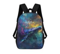 sinyumoney Cosmic Whale Mochila Escolar Para Niños Con Impresión 3D, Mochila Moderna Para Niños Y Niñas, Mochila Informal Para Estudiantes. 17inch