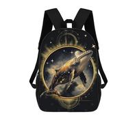 sinyumoney Cosmic Whale Mochila, Mochila Infantil, Mochila Escolar Para Estudiantes, Mochila Para Libros, Mochila Escolar Impresa En 3D Para Niños Y Niñas 17inch