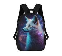 sinyumoney Cosmic Wolf Art Print-1 Mochila Escolar Impresa En 3D 17inch Mochila Escolar Infantil Mochilas De Viaje Mochila Informal De Moda Para Niños Y Estudiantes