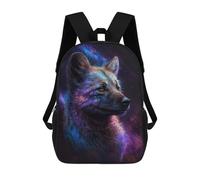 sinyumoney Cosmic Wolf Art Print-8 17inch Mochila Escolar Impresa En 3D Para Niños, Mochila Escolar Informal De Moda, Mochilas De Viaje Para Niños Y Estudiantes.
