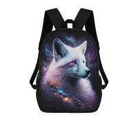 sinyumoney Cosmic Wolf Art Print Mochila Escolar Infantil De 17 Pulgadas Con Estampado 3D De Películas De Anime Para Niños, Mochila De Viaje, Mochila Escolar Infantil