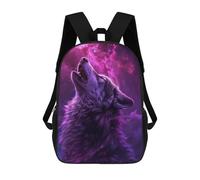 sinyumoney Cosmic Wolf Galaxy Mochilas Impresas En 3D Para Niños, Mochila Escolar, Mochila Informal Para Exteriores, Mochila Informal De Moda Para Niños, Lindas Bolsas De Viaje 17inch