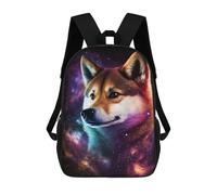 sinyumoney Cosmic Wolf Portrait-3 Mochila Escolar Infantil Impresa En 3D Para Niños, Mochila De Viaje De Alta Capacidad, Mochilas Para Libros De 17 Pulgadas Para Niños