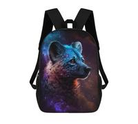 sinyumoney Cosmic Wolf Portrait-35 Mochila Infantil De 17 Pulgadas, Mochila Escolar Con Estampado 3D De Dibujos Animados Para Niños Y Adolescentes.