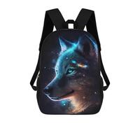 sinyumoney Cosmic Wolf Portrait-4 Mochila Escolar Resistente Al Agua, Mochila De Viaje, Bolsa Para Computadora Para Hombres, Mujeres Y Adolescentes 17inch