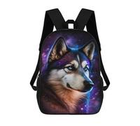 sinyumoney Cosmic Wolf Portrait-41 17inch Mochilas Escolares Impresas En 3D, Mochilas Escolares De Moda Para Niños De Primaria Y Secundaria