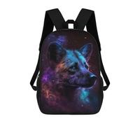sinyumoney Cosmic Wolf Portrait Print-2 Mochilas Infantiles Impresas En 3D Para Niños. Mochilas De Viaje De Moda Para Niños. Mochila Escolar Para Estudiantes De Primaria Y Secundaria.