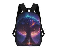 sinyumoney Cosmic World Tree of Life Mochila Escolar Mochilas Escolares Para Niñas Y Niños Mochila Con Bolsillo Mochila Escolar De Moda Mochila Infantil 17inch