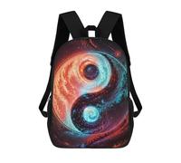 sinyumoney Cosmic Yin-Yang Spiral Mochila Escolar Para Niñas Mochila Impermeable Mochila Informal De Día Mochila Ligera Para Niño Y Niña Mochila Escolar 17inch