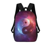 sinyumoney Cosmic Yin Yang Symbol-4 Mochilas Infantiles Impresas En 3D De 17 Pulgadas. Mochila Escolar Informal Impresa En 3D Para Niños De Primaria Y Secundaria.