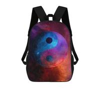 sinyumoney Cosmic Yin Yang Symbol-5 Mochila Escolar Para La Escuela Secundaria, Preparatoria, Universidad Y Viajes Para Niños/niñas/adolescentes 17inch