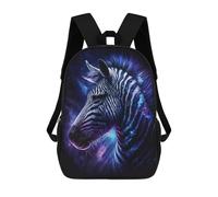 sinyumoney Cosmic Zebra Art Print-12 Mochila Escolar Impresa En 3D 17inch Mochilas De Moda Para Niños, Mochilas Escolares Para Niños De Primaria Y Secundaria