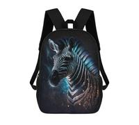 sinyumoney Cosmic Zebra Art Print-5 Mochila Escolar Infantil De 17 Pulgadas, Impresa En 3D, Estilo Casual, Para Niños, Ideal Para Viajes, Como Mochila Escolar O Para Llevar Libros.