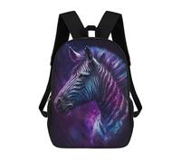 sinyumoney Cosmic Zebra Art Print-7 17inch Mochilas Escolares Impresas En 3D, Mochilas Escolares De Moda Para Niños De Primaria Y Secundaria