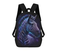 sinyumoney Cosmic Zebra Portrait-4 Mochilas Infantiles Impresas En 3D De 17 Pulgadas. Mochila Escolar Informal Impresa En 3D Para Niños De Primaria Y Secundaria.