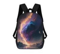sinyumoney Cosmos Above The Land Mochila Escolar Resistente Al Agua, Mochila De Viaje, Bolsa Para Computadora Para Campus, Viajes Al Aire Libre, Deportes 17inch