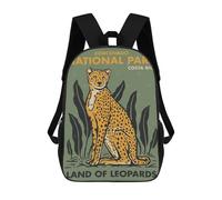 sinyumoney Costa Rica Cheetah Park Mochilas Escolares Ligeras Para Aeropuerto, Estudiantes Universitarios, Mochila Para La Escuela/trabajo/viajes 17inch