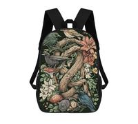 sinyumoney Cottagecore Natures Knot Birds Mochila Escolar Infantil Impresa En 3D Para Niños, Mochila De Viaje De Alta Capacidad, Bolsas Para Libros, Mochila Escolar Infantil 17inch