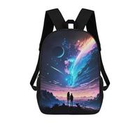 sinyumoney Couple Galactic Horizons Mochilas Para Niños Mochila Escolar Mochila Escolar Impresa En 3D Mochilas Escolares De Moda Para Niños De Primaria Y Secundaria 17inch