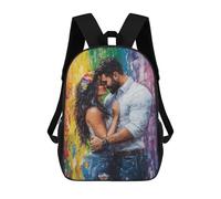 sinyumoney Couple in Love Mochilas Infantiles Mochila Escolar Mochila Impresa En 3D Para Niños Mochilas De Viaje Bolsas Para Libros Mochila Escolar Para Niños 17inch
