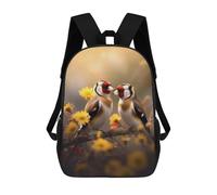 sinyumoney Couple of Bird Goldfinch Mochila Escolar Mochila Para Niñas Y Niños Mochilas De Gran Capacidad Mochilas Ligeras Para Niños Y Estudiantes 17inch