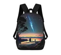 sinyumoney Couple Watching Meteor Shower Mochila Escolar Impresa En 3D Para Niños, Mochila Escolar, Mochilas De Viaje, Bolso Informal De Moda Para Niños Y Estudiantes 17inch