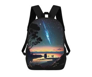 sinyumoney Couple Watching Meteor Shower Mochila Escolar Impresa En 3D Para Niños, Mochila Escolar, Mochilas De Viaje, Bolso Informal De Moda Para Niños Y Estudiantes 17inch
