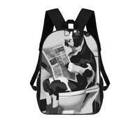 sinyumoney Cow on The Toilet Mochila Escolar Mochila Para Niños Impresa En 3D Mochilas Infantiles Para Niños Y Niñas Mochilas Escolares Mochilas De Viaje Para Niños 17inch