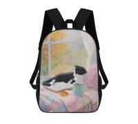 sinyumoney Cozy Autumn Cat by The Window Mochila De Viaje Para La Universidad, Mochilas Para El Campus, Viajes Al Aire Libre Y Deportes 17inch