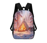 sinyumoney Cozy Camp Mochila Escolar Infantil Impresa En 3D 17inch Mochilas Escolares Para Niños, Estilo Casual Y Moderno, Mochilas De Viaje De Alta Capacidad