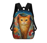 sinyumoney Cozy Cat Blanket Night Mochila Escolar, Bolso Resistente Para Portátil, Ideal Para Acampar, Aventuras Al Aire Libre Y Viajes Diarios 17inch