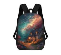 sinyumoney Cozy Cottage Under Starry Sky -1 Mochila Grande Para Portátil Resistente Al Agua Para La Escuela - Perfecta Para Viajes, Trabajo Y Uso Diario 17inch