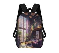 sinyumoney Cozy Library Haven -1 Mochila De Peluche Con Dibujos Animados, Mochila 3D Para Niños, Bolsa Escolar, Idea De Regalo De Cumpleaños Para Niños Y Niñas 17inch