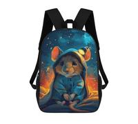 sinyumoney Cozy Mouse in Starry Night Mochila Escolar/para Ordenador Portátil Para Colegio/trabajo/viajes Para Camping, Aventuras Al Aire Libre Y Viajes Diarios 17inch