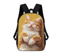 sinyumoney Cozy Tabby Cat Art Mochila Escolar Mochila De Día Mochila De Negocios Mochila Impermeable Para Libros Para Hombres/mujeres 17inch