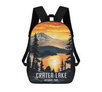 sinyumoney Crater Lake National Park Mochilas Mochilas Infantiles Mochila Escolar Mochila Escolar Infantil Impresa En 3D Mochilas De Viaje De Moda Para Niños De Primaria Y Secundaria 17inch