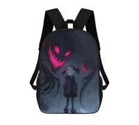 sinyumoney Creepy Girl with Shadow Monster Mochila Escolar De Moda Para Material Escolar, Mochila Impermeable Informal Para Niños/niñas/adolescentes 17inch