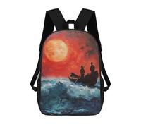 sinyumoney Crimson Voyage Mochilas Informales Para Niños, Mochila Escolar Para Adolescentes, Niñas Y Niños, Mochilas Para Libros 17inch