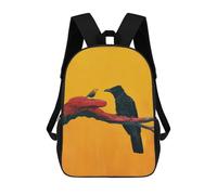 sinyumoney Crow And Small Bird Mochila Escolar Infantil Impresa En 3D Para Niños, Mochilas De Viaje, Bolsas Para Libros, Mochila Escolar Infantil 17inch