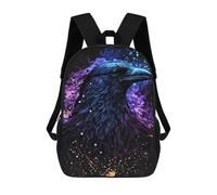 sinyumoney Crow Art Mochila Escolar Infantil De Moda Informal Mochilas Infantiles Impresas En 3D Mochila Grande Para Niño 17inch