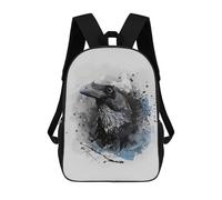 sinyumoney Crow Bird Art Mochila Infantil De Moda Divertida Mochila Escolar Para Niños Y Adolescentes Con Impresión 3D Para Niños 17inch