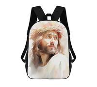 sinyumoney Crown of Thorns A Portrait of Jesus Mochila Escolar Para La Escuela Secundaria, Preparatoria, Universidad, Viajes Para Adolescentes, Niñas, Niños, Mujeres Y Hombres 17inch